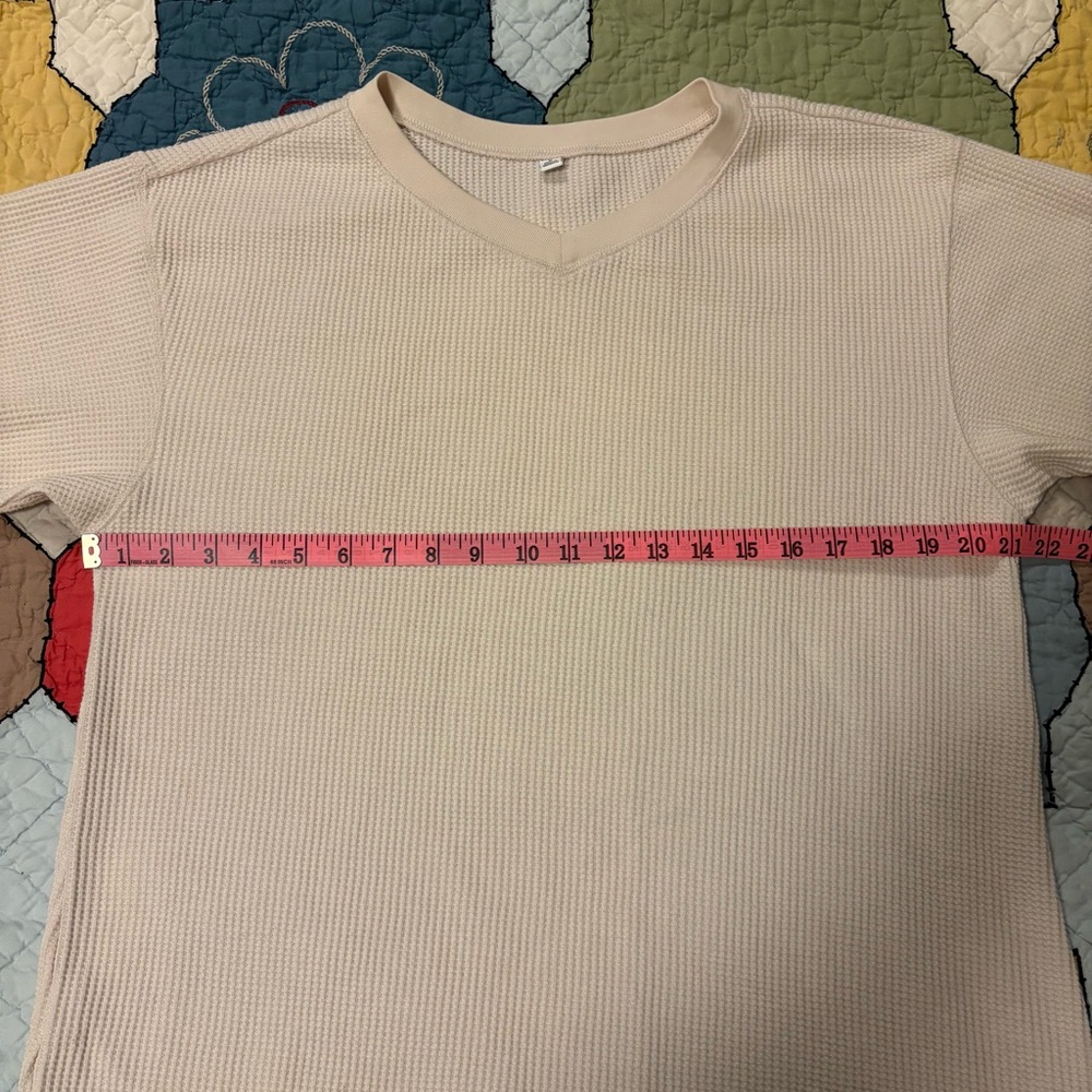 Uniqlo Cream Long Sleeve Waffle Knit Dress - Picture 4 of 6